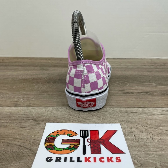 Women’s Authentic Checkerboard Orchid/True White - Picture 2 of 5